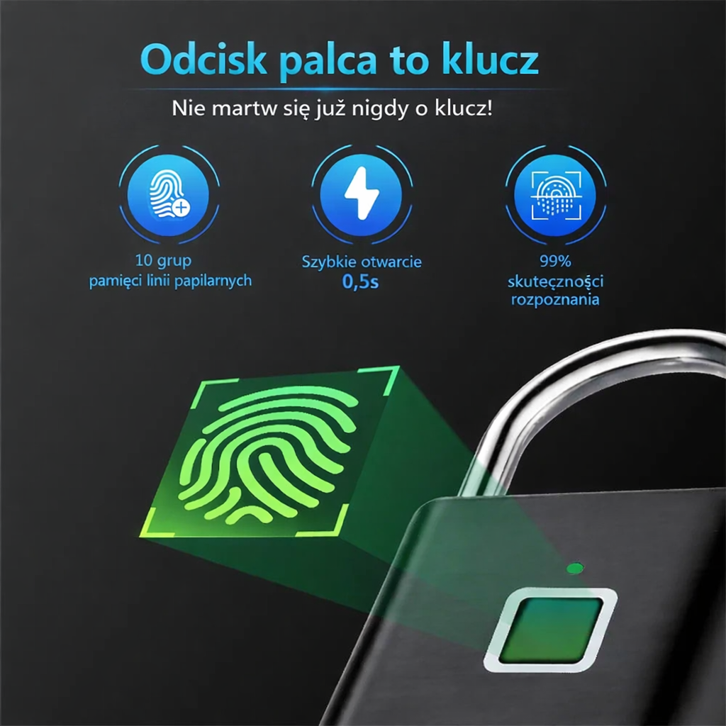 Kłódka na Odcisk Palca